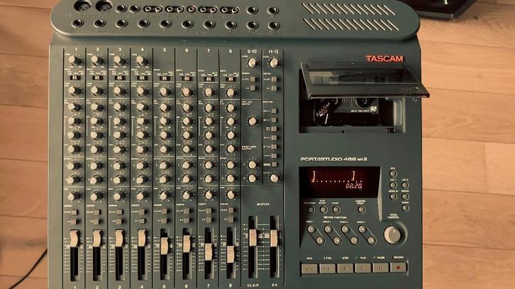 Vintage Tascam Portastudio 488 MKII 8track cassette recorder, Muziek en Instrumenten, Mengpanelen, Ophalen of Verzenden