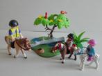 Playmobil 5685 Cavaliers avec poney et cheval, Comme neuf, Ensemble complet, Enlèvement ou Envoi