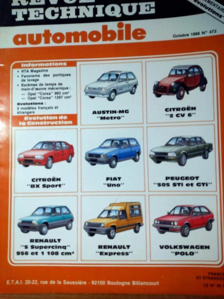 RTA - Spécial Evolutions - n472, Auto diversen, Handleidingen en Instructieboekjes, Verzenden