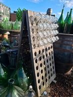 Eikenhouten champagne pipetter v 120 flessen! Goede staat!, Ophalen, Hout