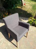 Stijlvolle Grijze Fauteuil - Modern & Comfortabel!, Ophalen, Hout, 75 tot 100 cm, 50 tot 75 cm