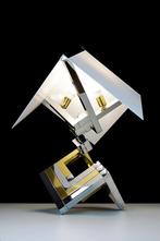 Lumica Grote geometrische tafellamp, Huis en Inrichting, Lampen | Tafellampen, Ophalen, Zo goed als nieuw