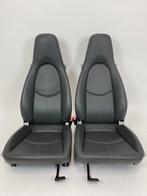 Autostoelen Porsche Boxter (987), 911 (997) Leder Grijs, Auto-onderdelen, Interieur en Bekleding, Ophalen of Verzenden, Gebruikt