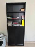 Zwartbruin IKEA BILLY/OXBERG boekenkast te koop, Huis en Inrichting, Kasten | Boekenkasten, Ophalen, 200 cm of meer, 75 cm of meer
