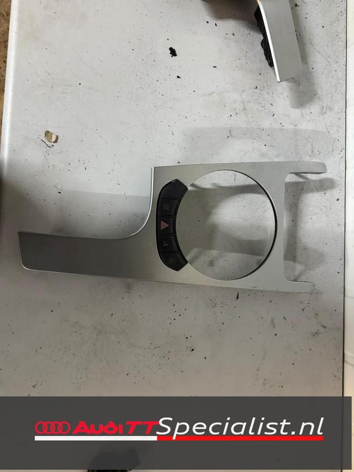 Aluminium afdekkap middenconsole Audi TT MK2 8J, Auto-onderdelen, Interieur en Bekleding, Audi, Gebruikt, Ophalen of Verzenden