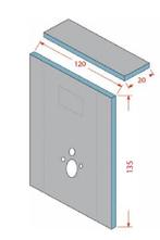 Bouwplaat ombouwset voor hangtoilet, Ophalen, Nieuw, Toilet