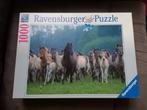 Ravensburger puzzel 1000 stuks - Paardenfamilie, Hobby en Vrije tijd, Ophalen of Verzenden, 500 t/m 1500 stukjes, Gebruikt, Legpuzzel