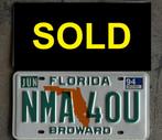 Kenteken USA nummerplaat FLORIDA, Verzamelen, Ophalen of Verzenden
