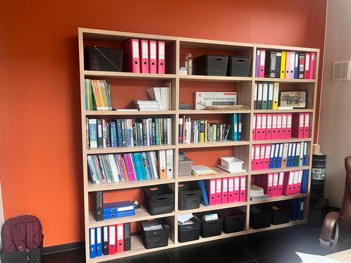 Boekenkast empire - 276 x 221 cm - kleur: eiken naturel, Huis en Inrichting, Bureaus, Zo goed als nieuw, Ophalen