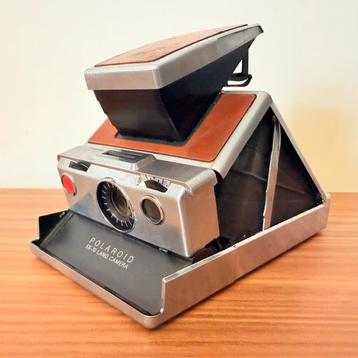 VINTAGE POLAROID SX70 METAAL LEER SX 70 INSTANT CAMERA beschikbaar voor biedingen