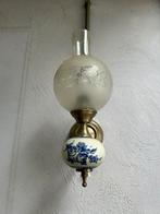 8 rustieke wandlampen met delfts  blauw 15/st, Ophalen