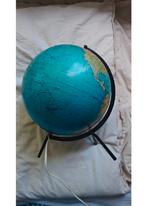 Vintage lichtgevende wereldbol Cartes Taride 1977, Ophalen, Verlicht, Gebruikt