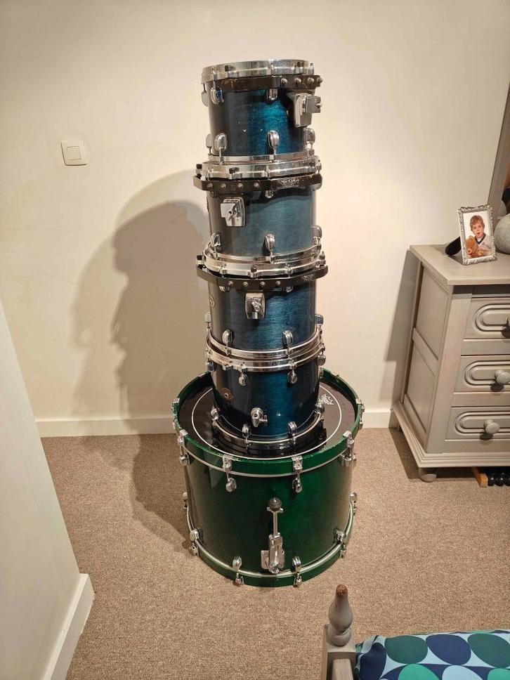 Tama starclassic 24" kick 5 piece shell set 1994+ 4 cases, Muziek en Instrumenten, Drumstellen en Slagwerk, Gebruikt, Tama, Ophalen of Verzenden