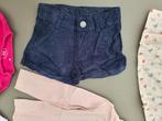donker blauw fluweel short 92, Kinderen en Baby's, Kinderkleding | Maat 92, Ophalen of Verzenden, Zo goed als nieuw, Broek