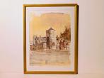 Collégiale de Huy. Aquarelle de Michel METTEWIE., Enlèvement ou Envoi
