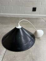 Lampe suspendue vintage en métal., Moins de 50 cm, Enlèvement ou Envoi, Vintage, Utilisé