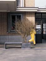 Domani Zinc IN-OUT bench exclusieve plantenbak tuinbank, Tuin en Terras, Bloembakken en Plantenbakken, Ophalen, Zo goed als nieuw