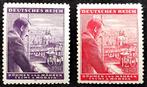 A.Hitler op raam van kasteel in Praag 1943 POSTFRIS, Ophalen of Verzenden, Overige periodes, Postfris