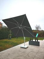 Parasol pendant 360 degrés avec base de 120 kg, Tuin en Terras, Parasols, Gebruikt, 3 tot 4 meter, Stokparasol, Kantelbaar