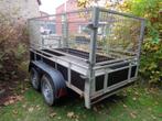 dubbelas met loofrekken 257cm X 132cm 750kg galva voledig ok, Auto diversen, Aanhangers en Bagagewagens, Ophalen, Zo goed als nieuw