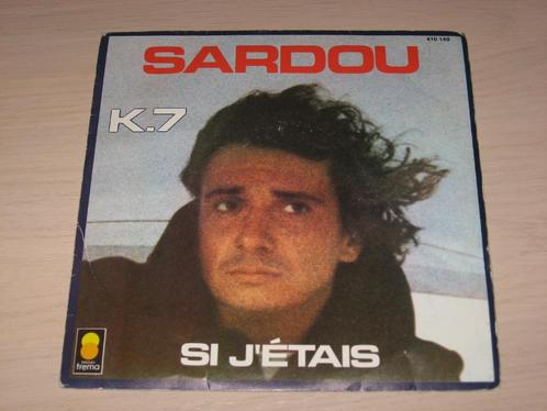 Disque vinyl 45 tours michel sardou k.7 si j'étais, Cd's en Dvd's, Vinyl | Pop, Zo goed als nieuw, 1980 tot 2000, Ophalen of Verzenden