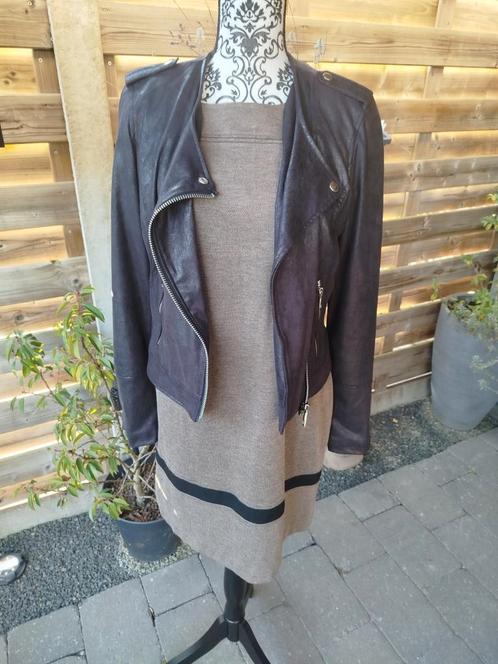 Kwalitatieve jurk Marie Méro maat 40, Kleding | Dames, Jurken, Zo goed als nieuw, Maat 38/40 (M), Bruin, Knielengte, Ophalen of Verzenden
