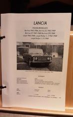 Lancia fulvia technische fiche, Comme neuf, Enlèvement ou Envoi
