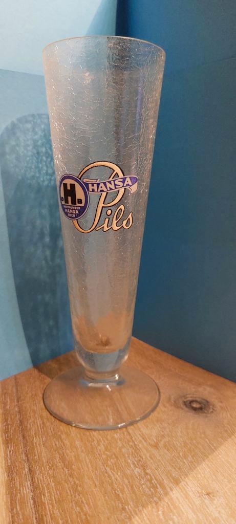Email Craquelé  HANSA  Pils Dortmunder  Hansa Bier  0,25L, Verzamelen, Biermerken, Zo goed als nieuw, Glas of Glazen, Overige merken