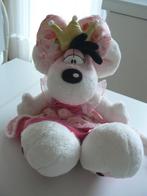 Peluche poupée Diddlina robe rose satin Depesche 36cm, Comme neuf, Peluche, Diddlina, Enlèvement ou Envoi