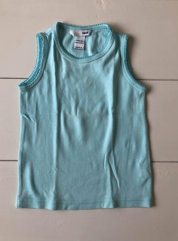 lichtblauw topje H&M 86 92, Kinderen en Baby's, Kinderkleding | Maat 92, Gebruikt, Meisje, Overige typen, Ophalen of Verzenden