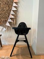 Childhome kinderstoel zwart, Kinderen en Baby's, Kinderstoelen, Ophalen, Zo goed als nieuw, Meegroeistoel, Afneembaar eetblad