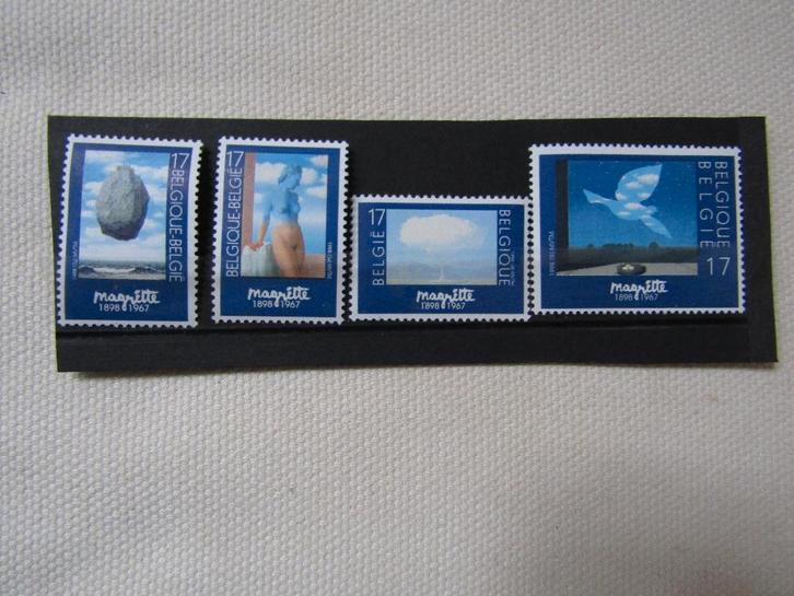 Prachtige postzegels in Belgische frank van MAGRITTE, Postzegels en Munten, Postzegels | Europa | België, Postfris, Orginele gom