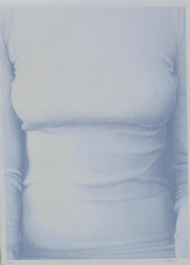 ROGER WITTEVRONGEL / BLOUSE / KLEURLITHO / 68x50cm / KADER, Antiek en Kunst, Kunst | Litho's en Zeefdrukken, Ophalen of Verzenden