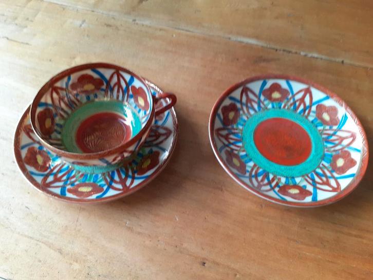 2 Chinese kop en schotels, Antiquités & Art, Antiquités | Services (vaisselle) pièces, Enlèvement ou Envoi