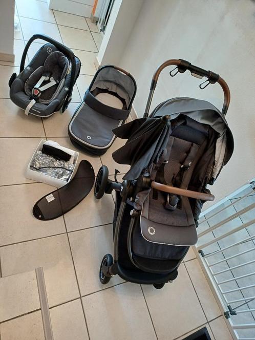 Poussette, nacelle, maxi cosi, 2 base isofix & accessoires, Kinderen en Baby's, Kinderwagens en Combinaties, Zo goed als nieuw