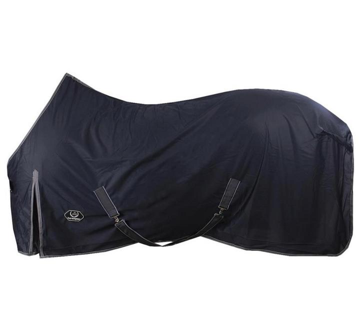 Ponydeken Horsegear thin cooler donkerblauw 115/155, Dieren en Toebehoren, Paarden en Pony's | Dekens en Dekjes, Zo goed als nieuw
