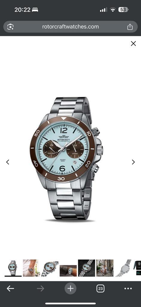 Rotorcraft Air Boss RC1209 Multifunction Dual horloge, Handtassen en Accessoires, Horloges | Heren, Nieuw, Polshorloge, Overige merken
