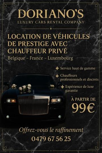 Véhicules de luxe mariages beschikbaar voor biedingen