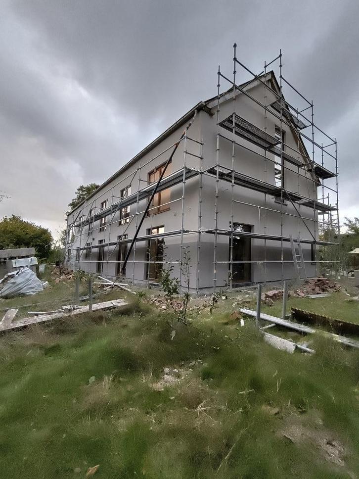 Gevelstelling Altrad +/- 300m2, Doe-het-zelf en Bouw, Steigers, Gebruikt, Gevelsteiger, 5 meter of hoger, Ophalen