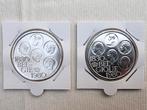Munten 2 België/ 1980/ 500 Fr/VL & FR versie/verzilverd, Postzegels en Munten, Verzilverd, Setje, Zilver, Ophalen of Verzenden