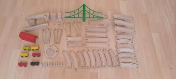 Treinspoor set hout beschikbaar voor biedingen