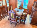 Antieke Mechelse tafel met 6 bijpassende stoelen, Antiek en Kunst, Antiek | Meubels | Tafels, Ophalen