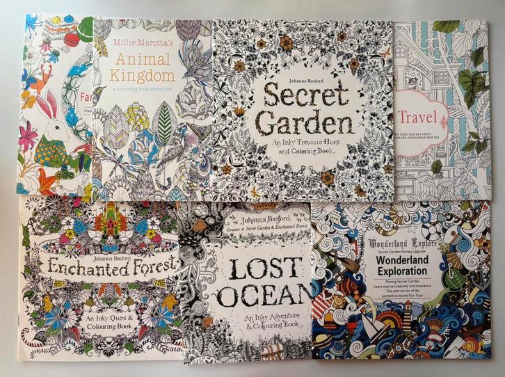 € 5 voor alle 7 splinternieuwe kleurboeken samen., Hobby en Vrije tijd, Tekenen, Ophalen