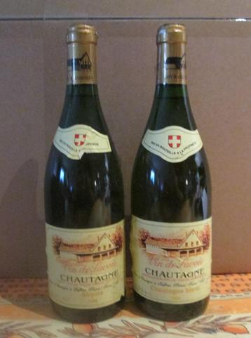2 flessen Vin de Savoie - Chautagne blanc - Ruffieux - 1994 beschikbaar voor biedingen