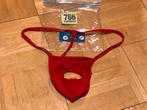 Mini rode heren string met open front, Verzenden, Rood, Slip