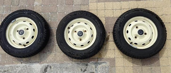 3 Banden maat 145/80/R13 79T  M+S, Auto-onderdelen, Banden en Velgen, Band(en), All Season, 13 inch, 145 mm, Personenwagen, Gebruikt