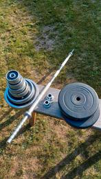 100 kg Barbell en dumbbell set, Sport en Fitness, Ophalen, Gebruikt, Halterset