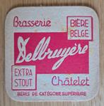 Delbruyère Châtelet sous-bock bierviltje bierdeckel coaster, Collections, Envoi, Utilisé, Sous-bock
