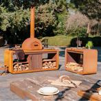 Cortenstaal onderstel, buitenkeuken, werktafel, Tuin en Terras, Buitenkeukens, Ophalen of Verzenden, Nieuw, Houtskool, Vrijstaand