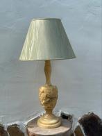 Lampe en albâtre avec abat jour année 70